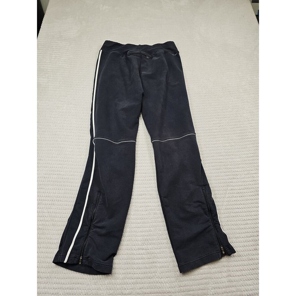 Nike Sweatpants Womens Large Black Stretch Zip Bottom Dri Fit - Picture 6 of 7